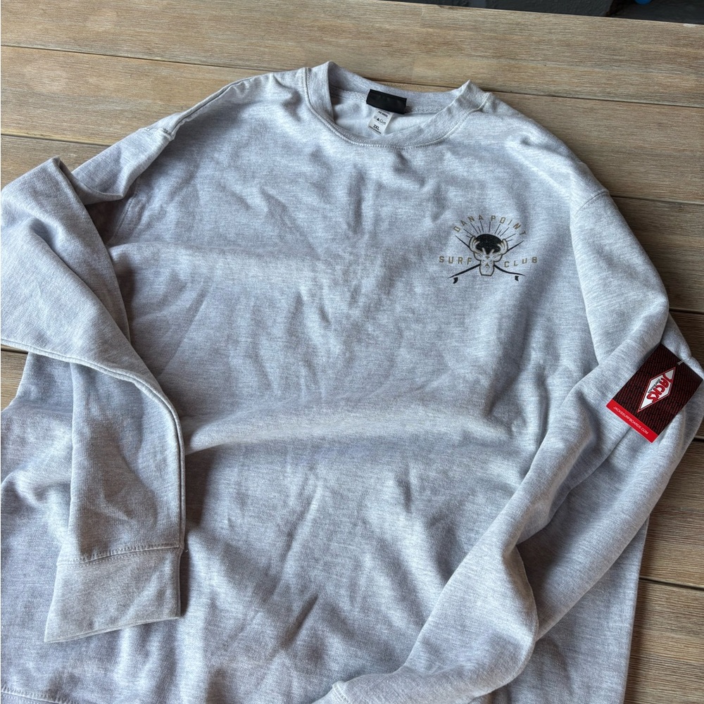 Men's Dana Point Surf Club Light Gray Crewneck Sweater
